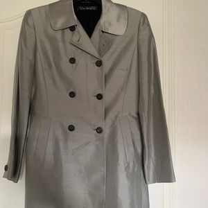 Silk Tahari Double-Breasted Blazer